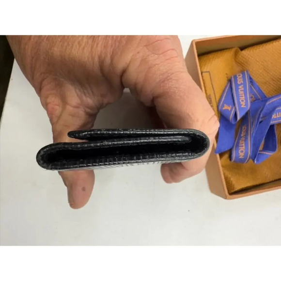 Louis Vuitton Leather Black Wallet + With Box and Dust Bag Black - Picture 9 of 10